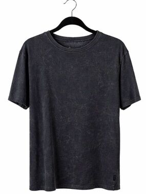 John Varvatos Washed Black Short-Sleeve Crewneck Tee